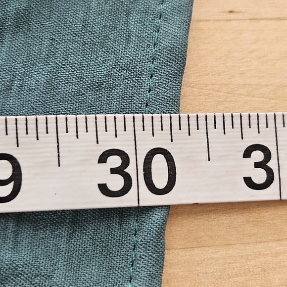 Jodifl Long Sleeve Teal V-Neck Mini Dress Size Large NWT Milkmaid Coquette - Picture 6 of 8